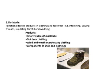Technical textile.lecture 01 | PPTX