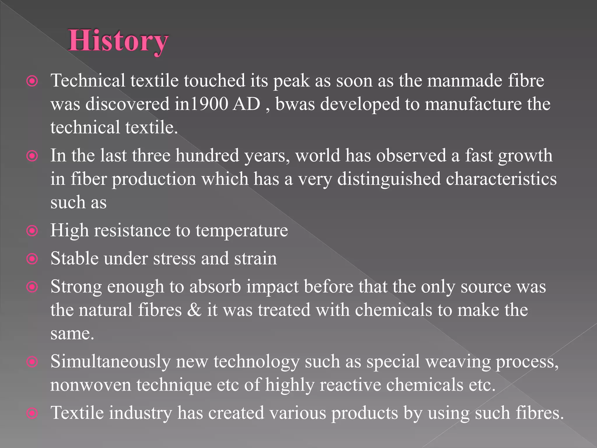 Technical Textiles Pptx