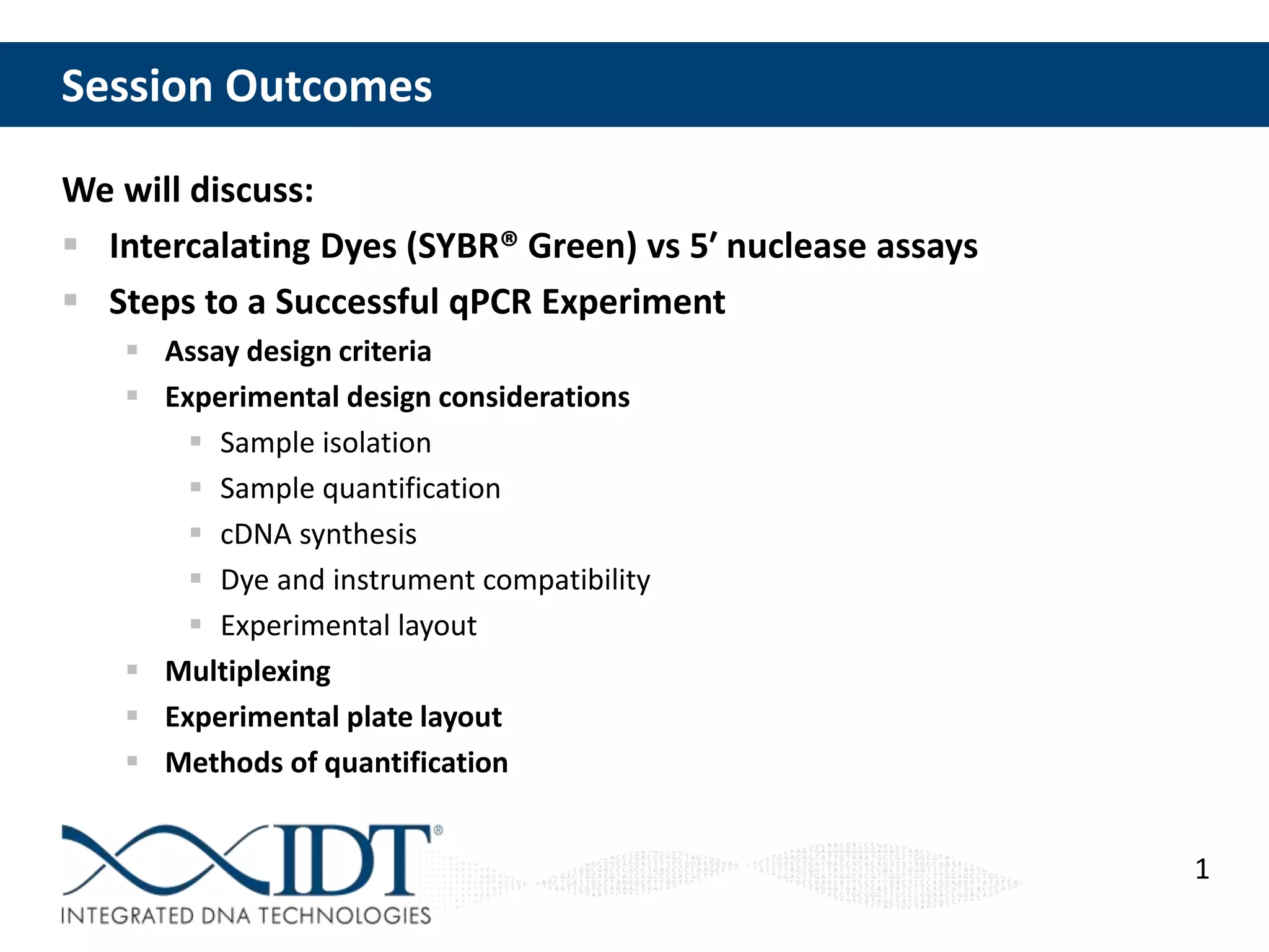 Technical Tips for qPCR | PPTX