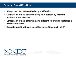 Technical Tips for qPCR | PPTX