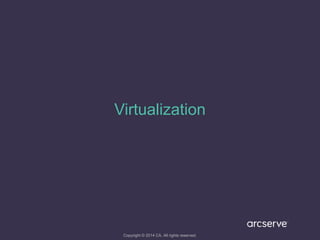 Virtualization
Copyright © 2014 CA. All rights reserved.
 