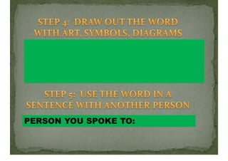 TECHNICAL VOCABULARY