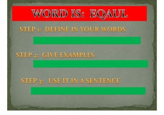 TECHNICAL VOCABULARY