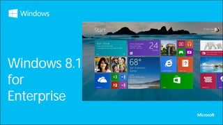 Windows 8.1
for
Enterprise

 