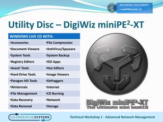 Utility Disc – DigiWiz miniPE2-XTTechnical Workshop 1 - Advanced Network Management