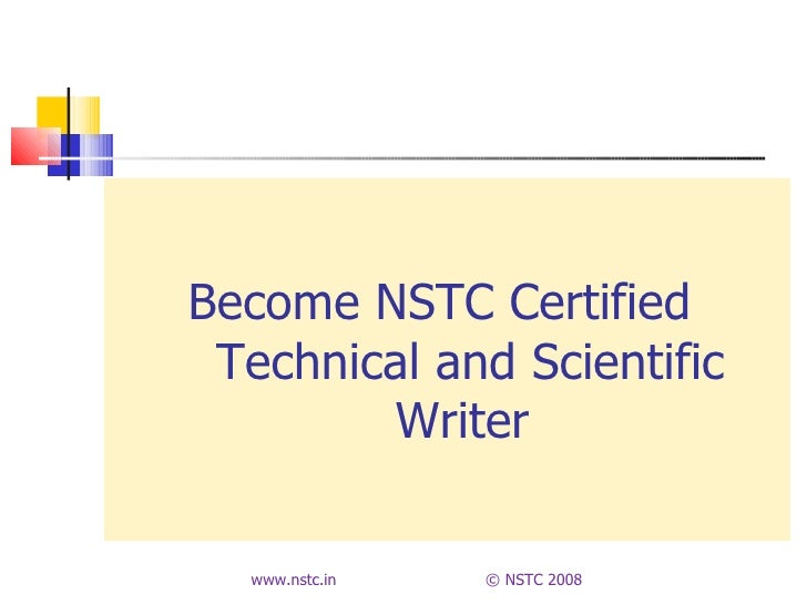 certified technical writer