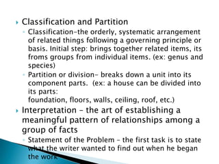 Classification And Partition Technical Writing | PPTX