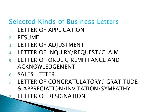 2 kinds of application letter