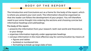 Writing an engineering technical report | PDF