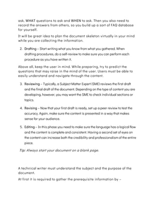 five best practices for technical writing | PDF
