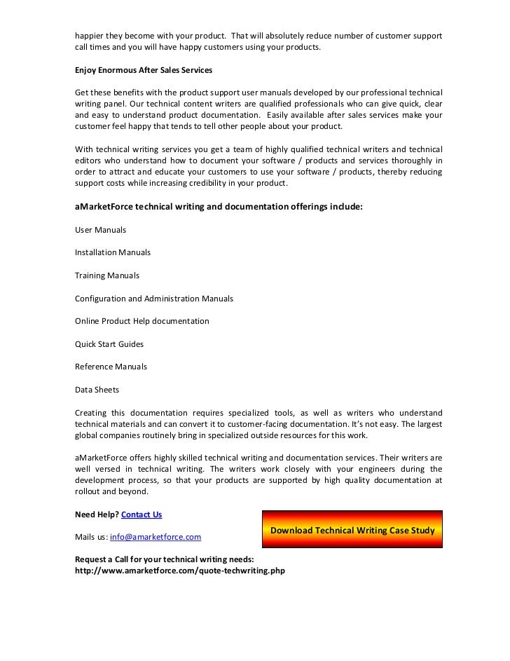 Technical Writing & Editing Services - Professional Technical Writers technical writing services