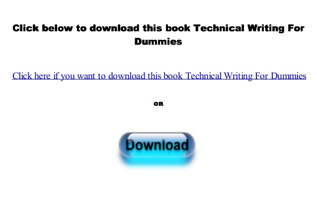 Technical Writing For Dummies