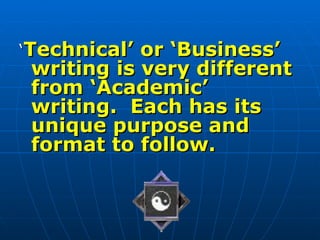 Technical writing lecture | PPT