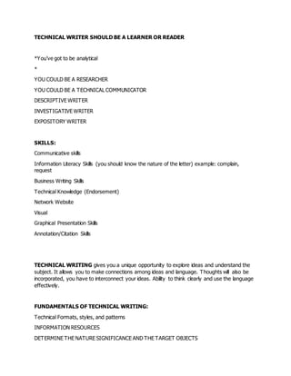 Technical writing prelim midterm reviewer | DOCX