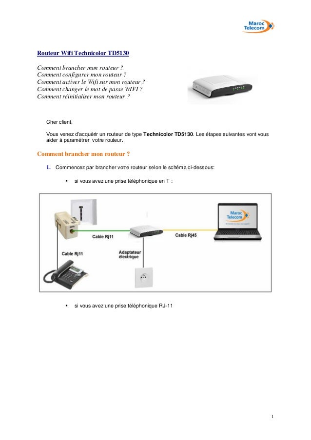 Configuration Routeur Wifi Sagem Maroc Telecom Points