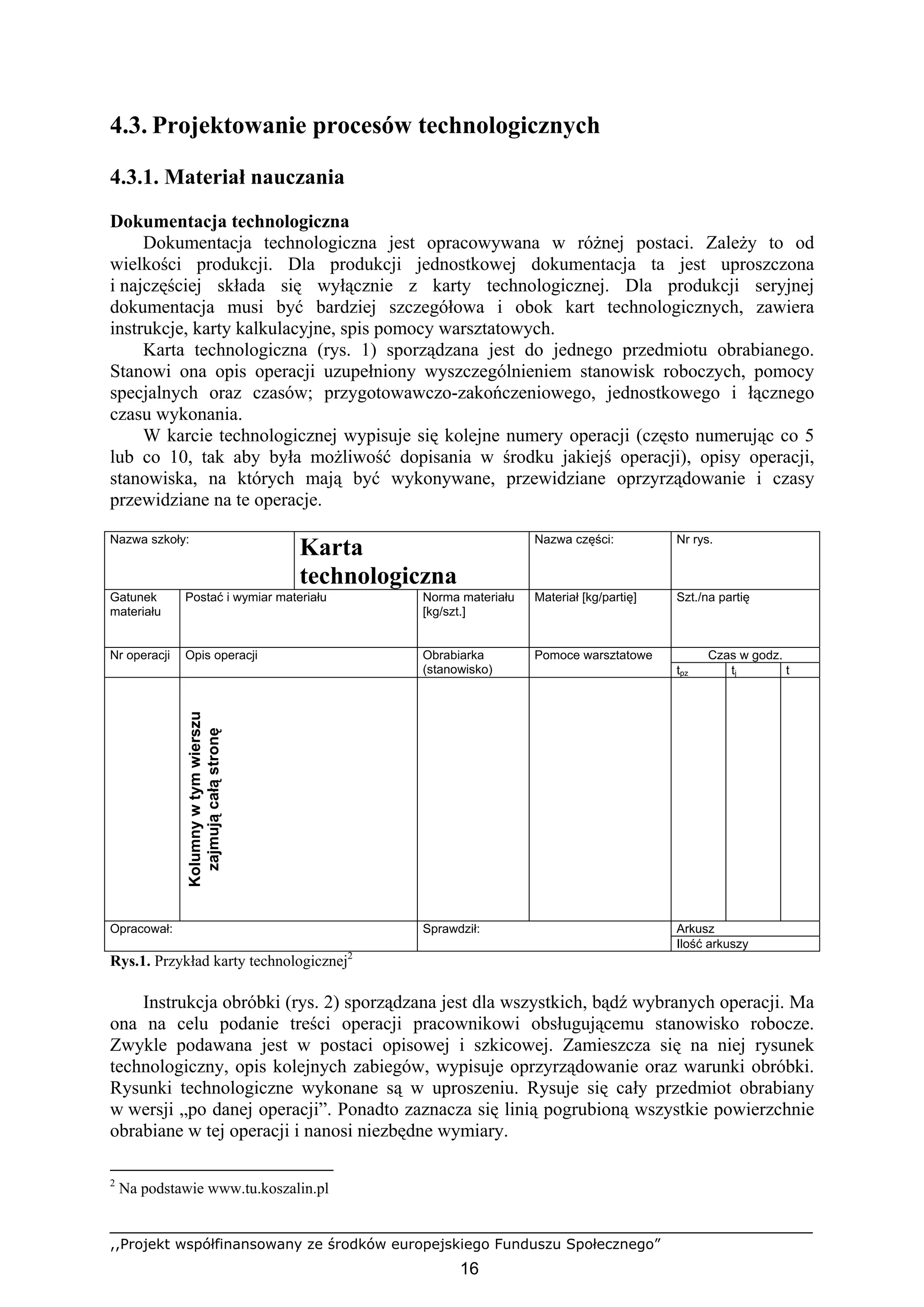 17. Projektowanie procesów technologicznych | PDF