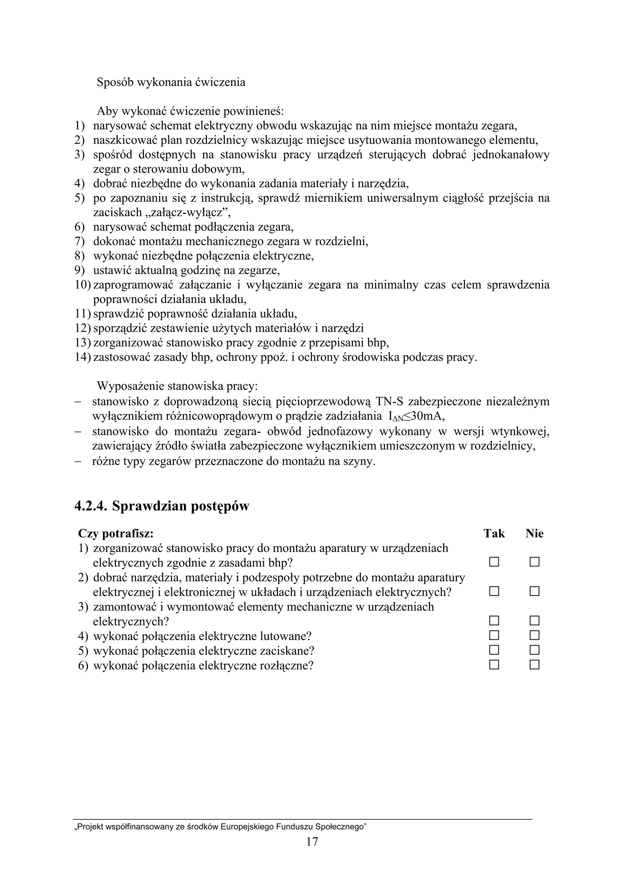 Technik.elektryk 311[08] z2.07_u | PDF | Educational Assessment | Education