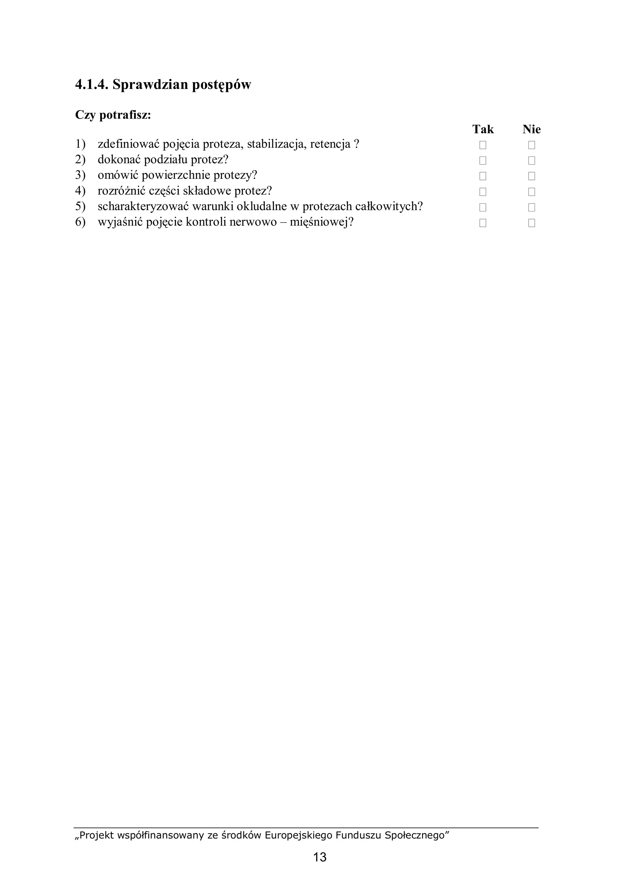 Wykonywanie protez całkowitych | PDF