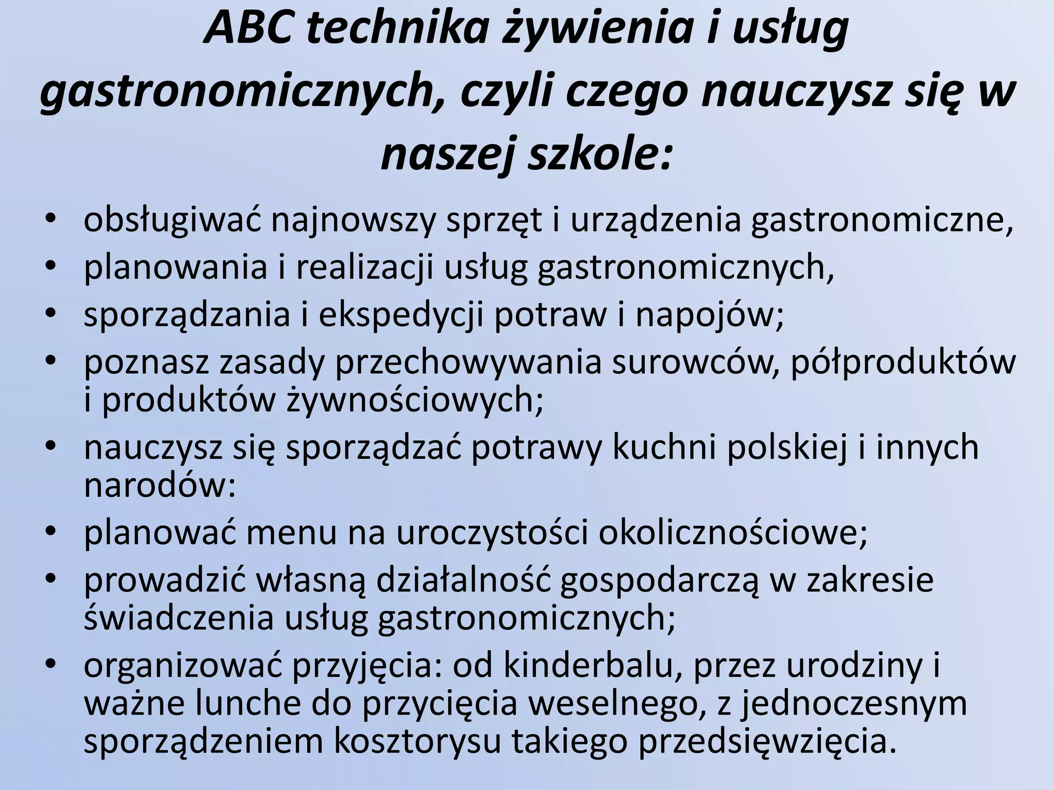 Technikum Gastronomiczne Sosnowiec Plan Lekcji