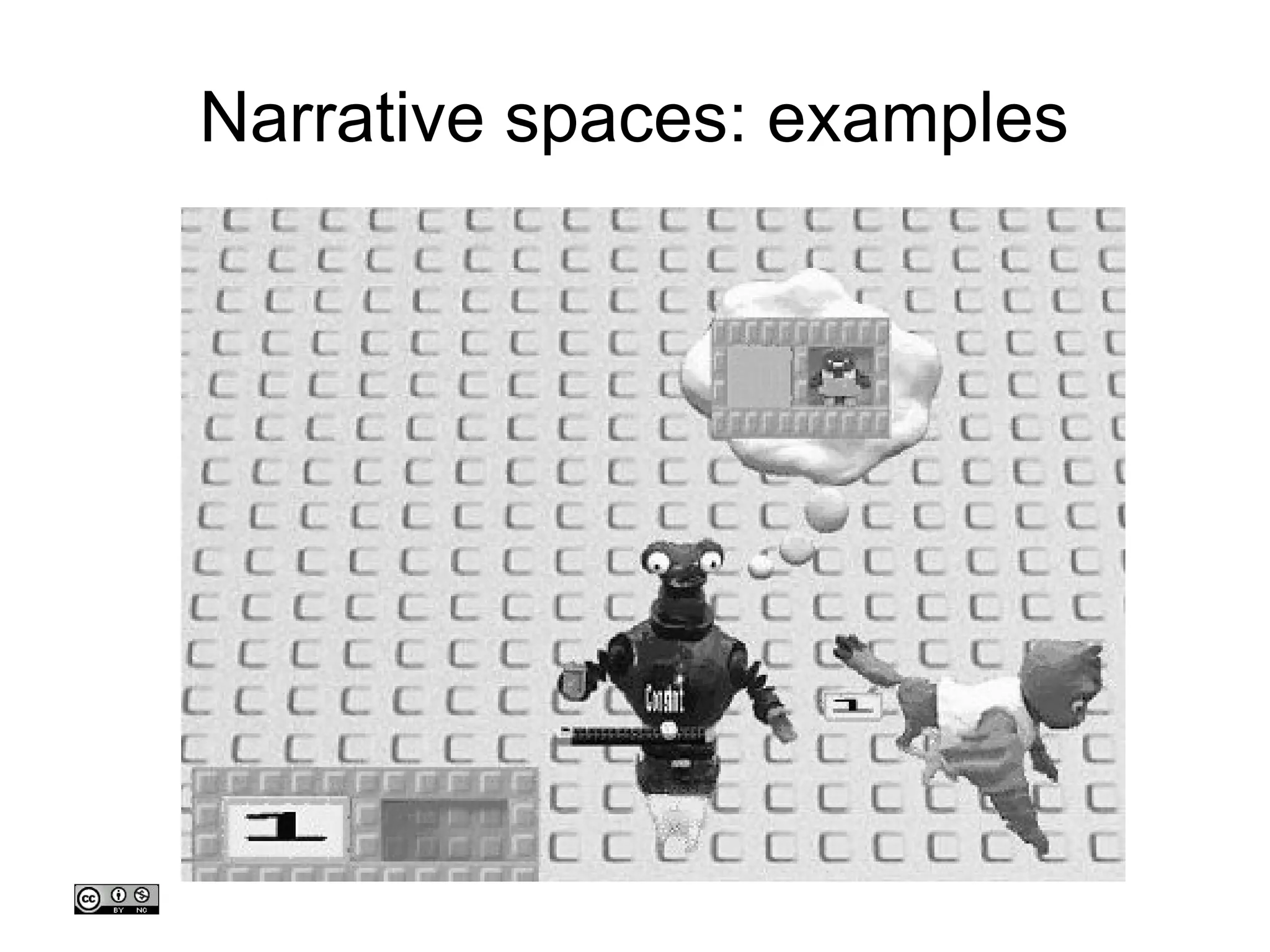 Narrative spaces: examples 