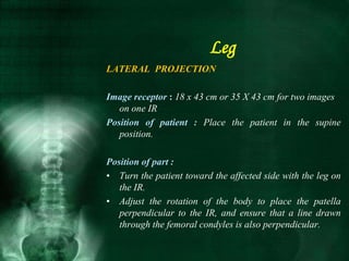 Technique 1 Lower limbs 2 | PPTX