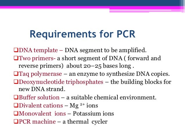 technique of polymerase chain reaction pcr experimental biotechnolo pcr technique