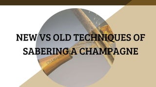 Technique Of Sabering a Champagne | Champagne Saber