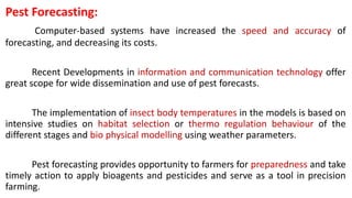 pest forecasting models | PPTX