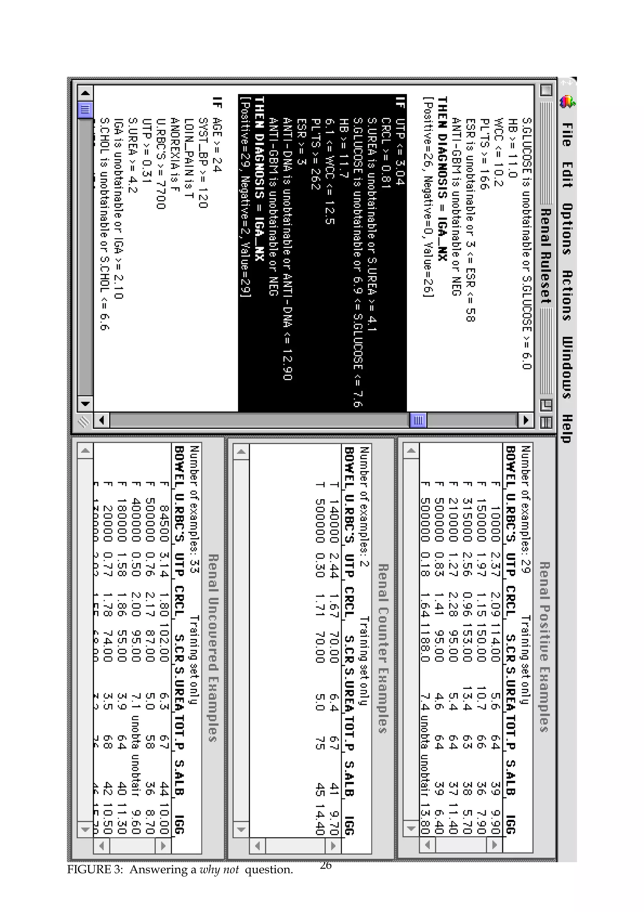 FIGURE 3: Answering a why not question.   26
 