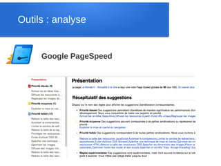 Outils : analyse


     Google PageSpeed
 