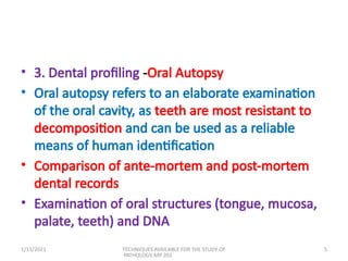 TECHNIQUES AVAILABLE FOR THE STUDY OF PATHOLOGY MD 201.pptx