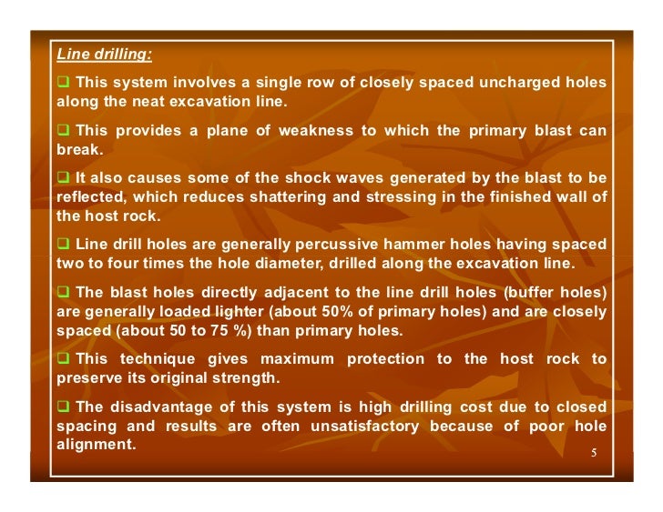 Techniques of Controlled Blasting