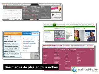 Des menus de plus en plus riches