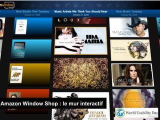 Amazon Window Shop : le mur interactif