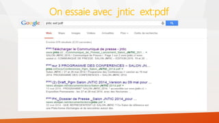 On essaie avec jntic ext:pdf
 