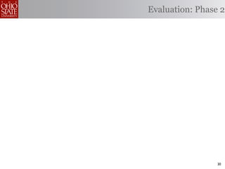 Evaluation: Phase 2




                 30
 
