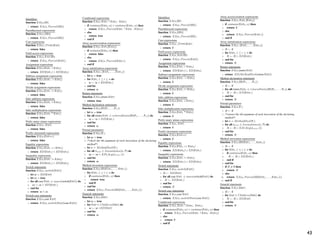Identiﬁers                                                             Array access/creation expressions
Identiﬁers                                                     Conditional expressions                                                   Identiﬁers                                                             Array access/creation expressions
                   Identiﬁers                                                      Conditional expressions                function XA(α,ID)                                                      function XA(α, E XP1 [E XP2 ])
function EA(α,ID)                                              function EA(α, E XP1 ? E XP2 : E XP3 )                                    function XA(α,ID)                                                      function XA(α, E XP1 [E XP2 ])
                   function EA(α,ID)                                               function EA(α, E XP1 ? E XP2 : E XP3 ) return XA(α, P arent(ID))
                                                                                                                            1:
  1: return EA(α, P arent(ID))                                                                                                             1: return XA(α, P arent(ID))                            1: if contains(E XP2 , α) then
                                                                 1: if contains(E XP2 , α) ∨ contains (E XP3 , α) then                                                                                            1: if contains(E XP2 , α) then
                     1: return EA(α, P arent(ID))                                    1: if contains(E XP2 , α) ∨ contains (E XP3 , α) then
                                                                                                                          Parenthesized expressions
Parenthesized expressions                                             return EA(α, P arent(E XP1 ? E XP2 : E XP3 ))                      Parenthesized expressions                                 2:   return ∅
                   Parenthesized expressions
                                                                 2:
                                                                                          return EA(α, P arent(E XP1 ? E XP2 : XA(α,(ID))                                                                         2:   return ∅
                                                                                     2:                                   function E XP3 ))                                                        3: else
function EA(α,(ID))                                              3: else                                                                 function XA(α,(ID))                                                      3: else
                   function EA(α,(ID))                                               3: else
                                                                                                                            1: return XA(α, P arent(ID))                                           4:   return XA(α, P arent(E XP1 ))
  1: return EA(α, P arent(ID))                                   4:   return true                                                          1: return XA(α, P arent(ID))                                           4:   return XA(α, P arent(E XP1 ))
                     1: return EA(α, P arent(ID))                                    4:   return true                                                                                              5: end if
                                                                 5: end if                                                Cast expressions                                                                        5: end if
Cast expressions                                                                     5: end if                                           Cast expressions
                   Cast expressions                            Array access/creation expressions                          function XA(α, (T YPE)E XP)                                            Array initialization expressions
function EA(α, (T YPE)E XP)                                                        Array access/creation expressions                     function XA(α, (T YPE)E XP)                                            Array initialization expressions
                   function EA(α, (T YPE)E XP)                 function EA(α, E XP1 [E XP2 ])                               1: return ∅
                                                                                                                                                                                                 function XA(α, {E XP1 , . . . , E XPn })
  1: return false                                                                  function EA(α, E XP1 [E XP2 ])                          1: return ∅
                                                                                                                                                                                                                function XA(α, {E XP1 , . . . , E XPn })
                     1: return false
                                                                                                                          Field access expressions                                                 1: R ← ∅
                                                                 1: if contains(E XP2 , α) then                                                                                                                   1: R ← ∅
Field access expressions                                                             1: if contains(E XP2 , α) then                      Field access expressions                                  2: for E XPi , 1 ≤ i ≤ n do
                   Field access expressions                      2:   return false                                        function XA(α, E XP.ID)                                                                 2: for E XPi , 1 ≤ i ≤ n do
function EA(α, E XP.ID)                                                              2:   return false                                   function XA(α, E XP.ID)                                        R ← R ∪ XD(E XPi )
                   function EA(α, E XP.ID)                       3: else                                                    1: return XA(α, P arent(E XP))
                                                                                                                                                                                                   3:
                                                                                                                                                                                                                  3:   R ← R ∪ XD(E XPi )
  1: return EA(α, P arent(E XP))                                                     3: else                                               1: return XA(α, P arent(E XP))                          4: end for
                     1: return EA(α, P arent(E XP))                   return EA(α, P arent(E XP1 ))                                                                                                               4: end for
                                                                 4:
                                                                                          return EA(α, P arent(E XP1 ))   Assignment expressions                                                   5: return R
Assignment expressions                                           5: end if
                                                                                     4:                                                  Assignment expressions
                   Assignment expressions                                                                                 function XA(α,E XP1 = E XP2 )                                                           5: return R
function EA(α,E XP1 = E XP2 )                                                        5: end if                                           function XA(α,E XP1 = E XP2 )
                   function EA(α,E XP1 = E XP2 )               Array initialization expressions                                                                                                  Return statements
                                                                                   Array initialization expressions         1: return XD(E XP1 ) ∪ XD(E XP2 )                                                   Return statements
  1: return ED(E XP1 ) ∧ ED(E XP2 )
                                                               function EA(α, {E XP1 , . . . , E XPn })                                    1: return XD(E XP1 ) ∪ XD(E XP2 )                     function XA(α,return E XP)
                     1: return ED(E XP1 ) ∧ ED(E XP2 )
                                                                                                                          Subtract assignment expressions
                                                                                   function EA(α, {E XP1 , . . . , E XPn })                                                                                     function XA(α,return E XP)
Subtract assignment expressions                                                                                                          Subtract assignment expressions                           1: return XD(M ethodDecl(return E XP ))
                   Subtract assignment expressions               1: let ie = true                                         function XA(α,E XP1 -= E XP2 )                                                          1: return XD(M ethodDecl(return E XP ))
function EA(α,E XP1 -= E XP2 )                                                       1: let ie = true                                    function XA(α,E XP1 -= E XP2 )
                   function EA(α,E XP1 -= E XP2 )                2: for E XPi , 1 ≤ i ≤ n do                                                                                                     Method declaration statements
                                                                                     2: for E XPi , 1 ≤ i ≤ n do            1: return ∅                                                                         Method declaration statements
  1: return false                                                3:   ie ← ie ∧ ED(E XPi )                                                 1: return ∅                                           function XA(α,ID(P 1 , . . . ,P n ))
                     1: return false                                                 3:   ie ← ie ∧ ED(E XPi )            Divide assignment expressions                                                         function XA(α,ID(P 1 , . . . ,P n ))
Divide assignment expressions                                    4: end for                                                              Divide assignment expressions                             1: R ← ∅
                   Divide assignment expressions                                     4: end for                           function XA(α,E XP1 /= E XP2 )                                                          1: R ← ∅
function EA(α,E XP1 /= E XP2 )                                   5: return ie                                                            function XA(α,E XP1 /= E XP2 )                            2: for all return E XPr ∈ returnStmts(ID(P 1, . . . , P n )) do
                   function EA(α,E XP1 /= E XP2 )                                    5: return ie                                                                                                                 2: for all return E XPr ∈ returnStmts(ID(P 1, . . . , P n )) do
                                                                                                                            1: return ∅                                                                 R ← R ∪ XD(E XPr )
  1: return false                                              Return statements                                                           1: return ∅                                             3:
                                                                                                                                                                                                                       R ← R ∪ XD(E XPr )
                     1: return false                                               Return statements                      Inﬁx addition expressions
                                                                                                                                                                                                                  3:
                                                               function EA(α,return E XP)                                                                                                          4: end for
Inﬁx addition expressions                                                          function EA(α,return E XP)                            Inﬁx addition expressions                                                4: end for
                   Inﬁx addition expressions                                                                              function XA(α,E XP1 + E XP2 )                                            5: return R
function EA(α,E XP1 + E XP2 )                                    1: return true                                                          function XA(α,E XP1 + E XP2 )                                            5: return R
                   function EA(α,E XP1 + E XP2 )                                     1: return true                         1: return ∅                                                          Formal parameters
  1: return false                                              Method declaration statements                                               1: return ∅                                                          Formal parameters
                     1: return false                                               Method declaration statements          Inﬁx multiplication expressions                                        function XA(α,P i )
                                                               function EA(α,ID(P 1 , . . . ,P n ))                                                                                                             function XA(α,P i )
Inﬁx multiplication expressions
                   Inﬁx multiplication expressions                                 function EA(α,ID(P 1 , . . . ,P n )) function XA(α,Emultiplication expressions
                                                                                                                                         Inﬁx
                                                                                                                                                XP1 * E XP2 )                                      1: R ← ∅
function EA(α,E XP1 * E XP2 )                                    1: let re = true                                                        function XA(α,E XP1 * E XP2 )                                            1: R ← ∅
                   function EA(α,E XP1 * E XP2 )                                     1: let re = true                       1: return ∅                                                            2: /*extract the ith argument of each invocation of the declaring
  1: return false                                                2: for all return E XPr ∈ returnStmts(ID(P 1, . . . , P n )) do           1: return ∅                                                            2: /*extract the ith argument of each invocation of the declaring
                     1: return false                                                 2: for all return E XPr ∈ returnStmts(ID(P 1, . . . , P n )) do                                                  method*/
                                                                 3:   re ← re ∧ ED(E XPr )                                Preﬁx unary minus expressions                                                              method*/
Preﬁx unary minus expressions                                                        3:   re ← re ∧ ED(E XPr )                           Preﬁx unary minus expressions                             3: let α = M ethodDecl(P i )
                                                                                                                                                                                                           ˆ
                   Preﬁx unary minus expressions                 4: end for                                               function XA(α,-E XP)                                                                    3: let α = M ethodDecl(P i )
                                                                                                                                                                                                                          ˆ
function EA(α,-E XP)                                                                 4: end for                                          function XA(α,-E XP)                                      4: for all αctxt ∈ Invocations(α, P) do
                                                                                                                                                                                                              ˆ                         ˆ
                   function EA(α,-E XP)                          5: return re                                               1: return ∅                                                                           4: for all αctxt ∈ Invocations(α, P) do
                                                                                                                                                                                                                             ˆ                       ˆ
  1: return false                                                                    5: return re                                          1: return ∅                                             5:   R ← R ∪ XD(Arg(αctxt, i)) ˆ
                     1: return false                           Formal parameters                                                                                                                                       R ← R ∪ XD(Arg(αctxt, i))
                                                                                                                                                                                                                                             ˆ
                                                                                                                          Postﬁx increment expressions                                                            5:
Postﬁx increment expressions                                                       Formal parameters                                     Postﬁx increment expressions                              6: end for
                   Postﬁx increment expressions                function EA(α,P i )                                        function XA(α,E XP ++)                                                                  6: end for
function EA(α,E XP ++)                                                             function EA(α,P i )                                   function XA(α,E XP ++)                                    7: return R
                   function EA(α,E XP ++)                                                                                                                                                                         7: return R
                                                                 1: let ae = true                                           1: return ∅
  1: return false                                                                    1: let ae = true                                      1: return ∅                                           Method invocation expressions
                     1: return false                             2: /*check the ith argument of each invocation of the declaring
                                                                                                                          Equality expressions                                                                  Method invocation expressions
Equality expressions                                                                 2: /*check the ith argument of each invocation of the declaring
                                                                                                                                         Equality expressions                                    function XA(α,ID(E XP1 , . . . , E XPn ))
                   Equality expressions                             method*/                                              function XA(α,E XP1 == E XP2 )                                                        function XA(α,ID(E XP1 , . . . , E XPn ))
function EA(α,E XP1 == E XP2 )                                                          method*/                                         function XA(α,E XP1 == E XP2 )                            1: R ← ∅
                   function EA(α,E XP1 == E XP2 )                3: let α = M ethodDecl(P i )
                                                                         ˆ                                                                                                                                        1: R ← ∅
                                                                                     3: let α = M ethodDecl(P i )
                                                                                             ˆ                              1: return XD(E XP2 ) ∪ XD(E XP1 )                                      2: for E XPi , 1 ≤ i ≤ n do
  1: return ED(E XP1 ) ∧ ED(E XP2 )                              4: for all αctxt ∈ Invocations(α, P) do
                                                                            ˆ                         ˆ                                    1: return XD(E XP2 ) ∪ XD(E XP1 )                                      2: for E XPi , 1 ≤ i ≤ n do
                     1: return ED(E XP1 ) ∧ ED(E XP2 )                               4: for all αctxt ∈ Invocations(α,Inequality expressions
                                                                                                 ˆ                      ˆ P) do
Inequality expressions                                                                                                                   Inequality expressions                                    3:   if contains(E XPi , α) then
                   Inequality expressions                        5:   ae ← ae ∧ ED(Arg(αctxt, i))
                                                                                               ˆ                                                                                                                  3:   if contains(E XPi , α) then
                                                                                     5:   ae ← ae ∧ ED(Arg(αctxt, i))function XA(α,E XP1 != E XP2 )
                                                                                                                ˆ                                                                                  4:     R ← R ∪ XD(E XP1 )
function EA(α,E XP1 != E XP2 )                                   6: end for                                                              function XA(α,E XP1 != E XP2 )                                           4:     R ← R ∪ XD(E XP1 )
                   function EA(α,E XP1 != E XP2 )                                    6: end for                             1: return XD(E XP1 ) ∪ XD(E XP2 )                                      5:   end if
  1: return ED(E XP1 ) ∧ ED(E XP2 )                              7: return ae                                                              1: return XD(E XP1 ) ∪ XD(E XP2 )                                      5:   end if
                     1: return ED(E XP1 ) ∧ ED(E XP2 )                               7: return ae                                                                                                  6: end for
                                                               Method invocation expressions                              Switch statements                                                                       6: end for
Switch statements                                                                  Method invocation expressions                         Switch statements                                         7: if R = ∅ then
                   Switch statements                                                                                      function XA(α, switch(E XP))                                                            7: if R = ∅ then
function EA(α, switch(E EA(α, switch(E XP))
                              XP))                             function EA(α,ID(E XP1 , . . . , E XPn ))                                 function XA(α, switch(E XP))
                   function                                                        function EA(α,ID(E XP1 , . . . , E XPn )) R ← XD(E XP)                                                          8:   return R
                                                                 1: for E XPi , 1 ≤ i ≤ n do
                                                                                                                            1:
                                                                                                                                           1: R ← XD(E XP)
                                                                                                                                                                                                                  8:   return R
  1: let se = ED(E XP)                                                                                                                                                                             9: else
                     1: let se = ED(E XP)                                            1: for E XPi , 1 ≤ i ≤ n do            2: for all case E XP c ∈ cases(switch(E XP )) do                                      9: else
  2: let ce = true                                               2:   if contains(E XPiif α) then
                                                                                           , contains(E XP , α) then                       2: for all case E XP c ∈ cases(switch(E XP )) do       10:   return XA(α, P arent(ID(E XP1 , . . . , E XPn )))
                     2: let ce = true                                                2:                     i               3:   R ← XD(E XPc )                                                                  10:   return XA(α, P arent(ID(E XP1 , . . . , E XPn )))
  3: for all case E XP c ∈ cases(switch(E XP )) do               3:     return true3:       return true                                    3:   R ← XD(E XPc )                                    11: end if
                     3: for all case E XP c ∈ cases(switch(E XP )) do                                                       4: end for                                                                           11: end if
  4:   ce ← ce ∧ ED(Ece ← ce ∧ ED(E XP )
                          XPc )                                  4:   end if              end if                                           4: end for
                     4:                        c                                     4:                                     5: return R                                                          General statements
  5: end for                                                     5: end for                                                                5: return R                                                          General statements
                     5: end for                                                      5: end for                                                                                                  function XA(α,S MT )
  6: return se ∧ ce                                              6: return EA(α, P arent(ID(E XP1 , . . . , E XPn ))) Switch case statements                                                                    function XA(α,S MT )
                     6: return se ∧ ce                                               6: return EA(α, P arent(ID(E XP1 , . . . , E XPnSwitch case statements
                                                                                                                                         )))                                                       1: R ← ∅
                                                               General statements                                         function XA(α,case E XP)                                                                1: R ← ∅
Switch case statements case statements                                             General statements                                    function XA(α,case E XP)                                  2: for E XP ∈ Children(S MT) do
                   Switch                                                                                                   1: return XA(α, switchStmt(case E XP ))                                               2: for E XP ∈ Children(S MT) do
function EA(α,case E XP) EA(α,case E XP)                       function XA(α,Sfunction XA(α,S MT )
                                                                                    MT )                                                   1: return XA(α, switchStmt(case E XP ))
                   function                                                                                                                                                                        3:   R ← R ∪ XD(E XP)
  1: return EA(α, switchStmt(case E XP ))                        1: let se = true                                         Conditional expressions                                                                 3:   R ← R ∪ XD(E XP)
                                                                                     1: let se = true                                    Conditional expressions                                   4: end for
                     1: return EA(α, switchStmt(case E XP ))                                                                                                                                                      4: end for
                                                                 2: for E XP ∈ Children(S MT) do                          function XA(α, E XP1 ? E XP2 : E XP3 )
                                                                                     2: for E XP ∈ Children(S MT) do                     function XA(α, E XP1 ? E XP2 : E XP3 )                    5: return R
                                                                                                                            1: if contains(E XP2 , α) ∨ contains (E XP3 , α) then                                 5: return R
                                                                 3:   se ← se ∨ED(E XP)← se ∨ED(E XP)
                                                                                          se
                                                                                     3:                                                    1: if contains(E XP2 , α) ∨ contains (E XP3 , α) then
                                                                 4: end for                                                 2:   return XA(α, P arent(E XP1 ? E XP2 : E XP3 ))
                                                                                     4: end for                                            2:   return XA(α, P arent(E XP1 ? E XP2 : E XP3 ))
                                                                 5: return se                                               3: else
                                                                                     5: return se                                          3: else
                                                                                                                            4:   return ∅
                                               Figure 7. EnumerizableEnumerizable ascender.                                                     return ∅
                                                            Figure 7. ascender.
                                                                                                                                           4:
                                                                                                                            5: end if                                                           12            12
                                                                                                                                           5: end if
                                                                        10            10                                                                                      Figure 9. Extraction ascender.
                                                                                                                                                                                        Figure 9. Extraction ascender.
                                                                                                                                                                                                                                                                                  43
 
