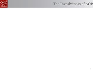 The Invasiveness of AOP




                     54
 