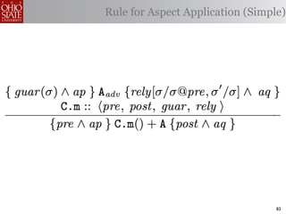 Rule for Aspect Application (Simple)




                                  83
 