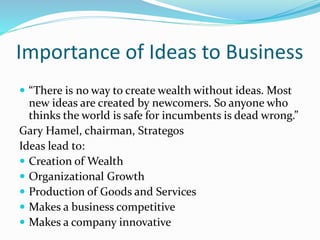 Techniques for Generating Business Ideas for Growth