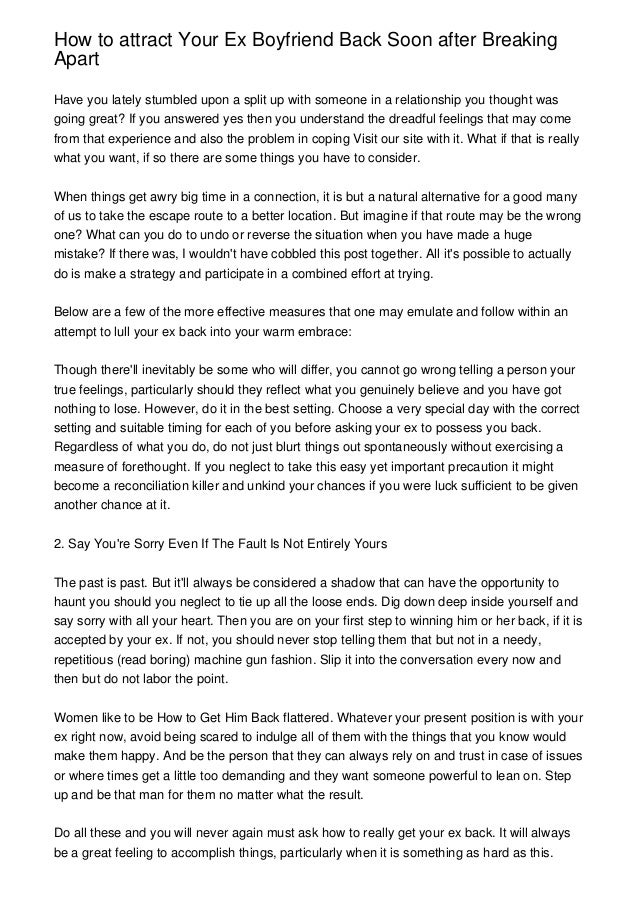 how to ask your ex boyfriend out