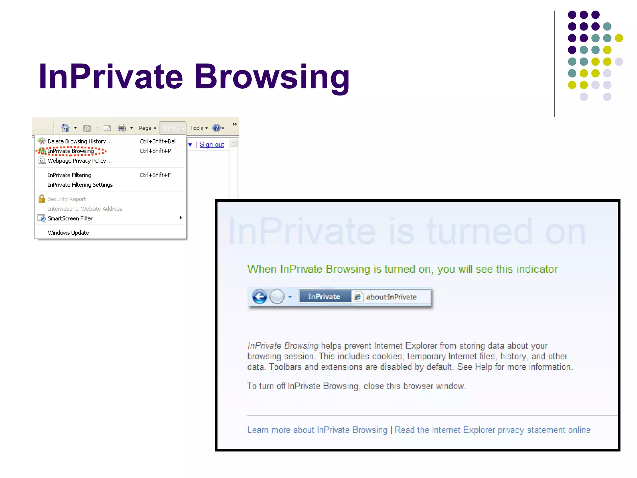 InPrivate Browsing 