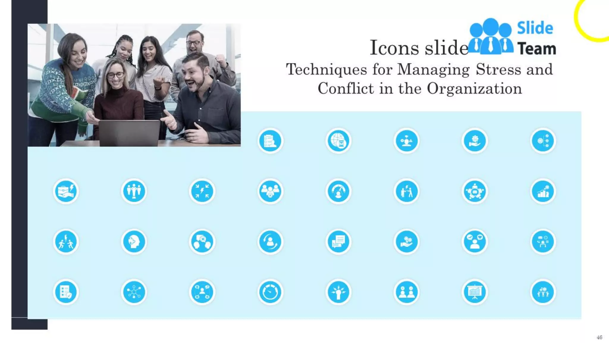 Techniques For Managing Stress And Conflict In The Organization Powerpoint Presentation Slides