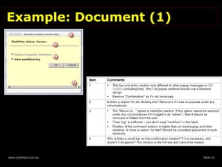 Example: Document (1) 