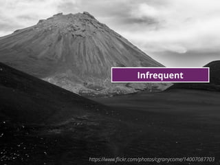 10https://www.ﬂickr.com/photos/cgranycome/14007087703
Infrequent
 