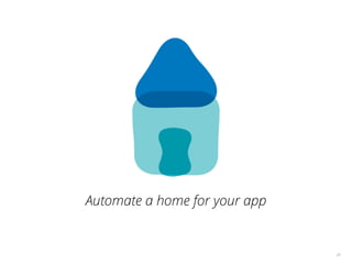24
Automate a home for your app
 