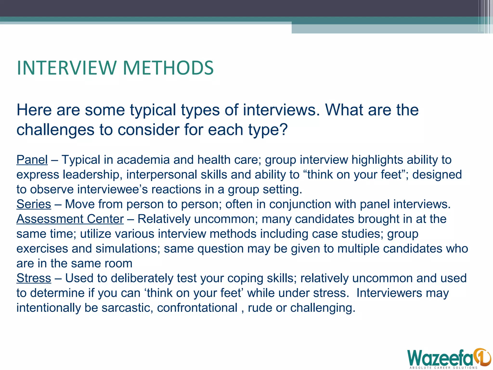 Techniques for successful job interview | PPT | Resume Writing and ...