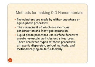 Techniques for synthesis of nano material | PDF
