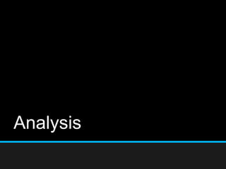 Analysis
 