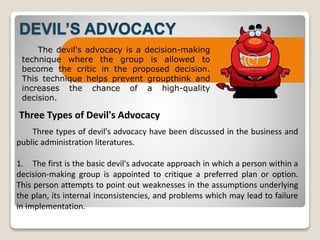 Techniques in group decision making PA report | PPTX
